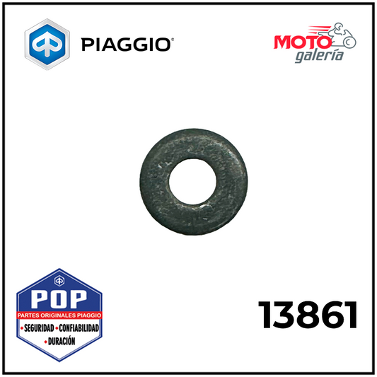 13861 RONDANA PLANA DE PORTAPLACA Y VENTANILLA P/CARGO 20X8.2X2.5