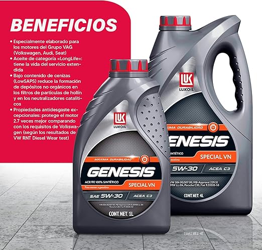 LUKOIL GENESIS ADVANCE SAE 5W-30 5L - ACLUKOILR0463