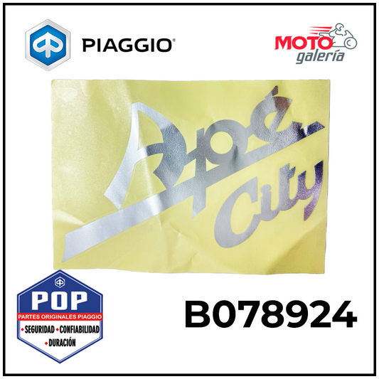 B078924 STICKER APE CITY TRASERO